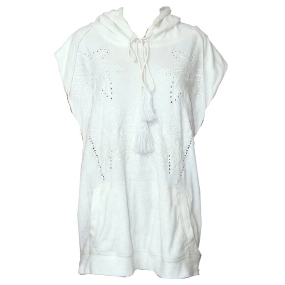 Brand New By Anthropologie Sleeveless Terry Hooded Pullover Top - Picture 9 of 12